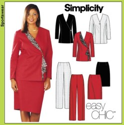 7100 SLIM PANTS, STRT SKIRT, ASYMMETRIC JACKETS PATTERN 14-20